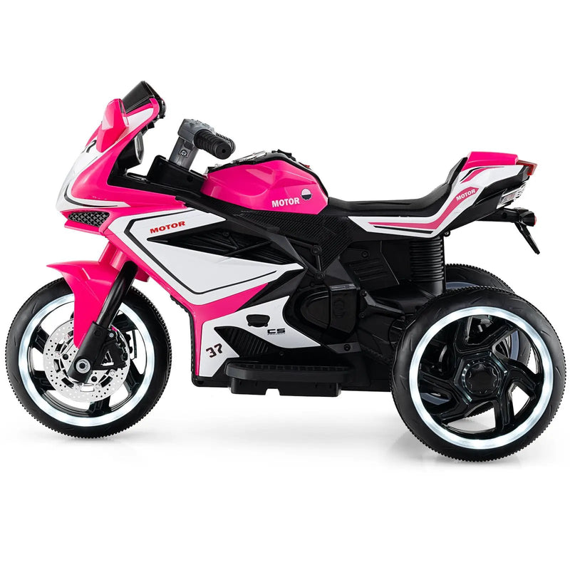 Kids Ride on Motorcycle 6V Battery Powered Mini Electric Motorbike with LED Lights by DirectDeals