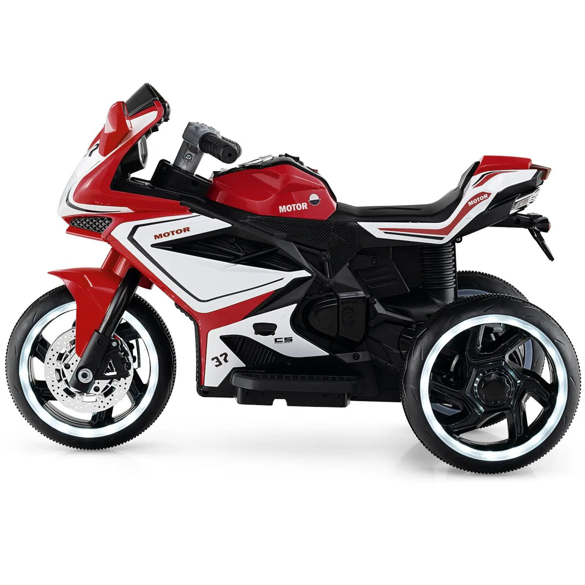 Kids Ride on Motorcycle 6V Battery Powered Mini Electric Motorbike with LED Lights by DirectDeals