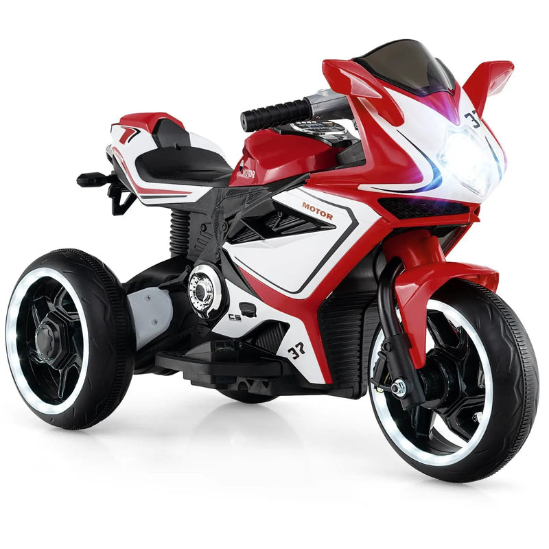Kids Ride on Motorcycle 6V Battery Powered Mini Electric Motorbike with LED Lights by DirectDeals