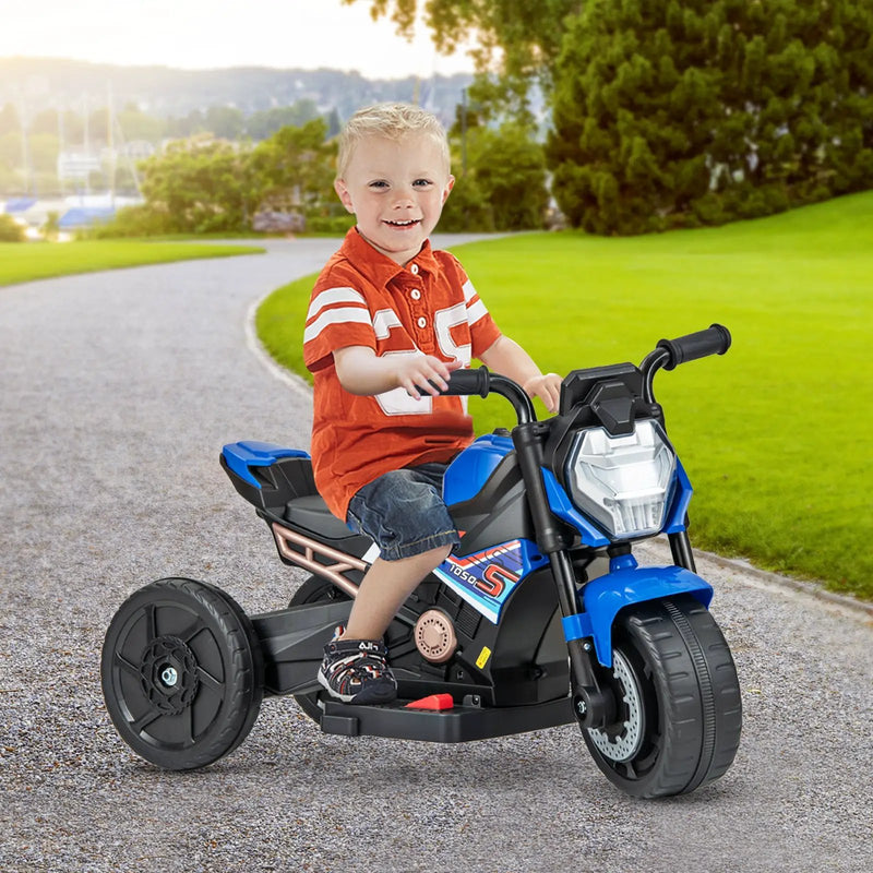 Kids Ride-on Motorcycle 6V Battery Powered Motorbike with Detachable Training Wheels by DirectDeals