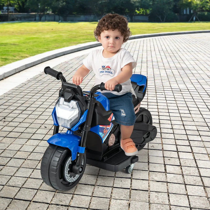 Kids Ride-on Motorcycle 6V Battery Powered Motorbike with Detachable Training Wheels by DirectDeals