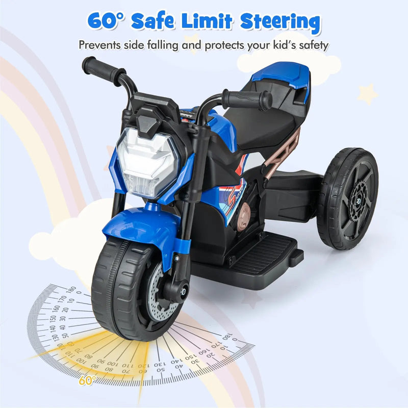 Kids Ride-on Motorcycle 6V Battery Powered Motorbike with Detachable Training Wheels by DirectDeals