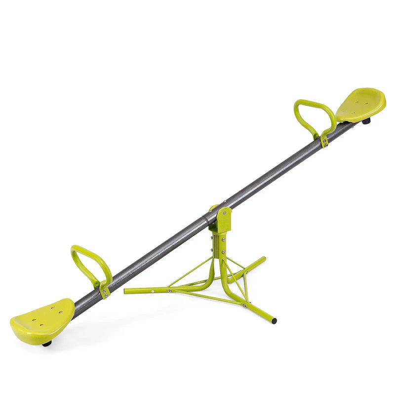Kids Seesaw Swivel Children Teeter Totter Outdoor Play Set for 2 Children by DirectDeals