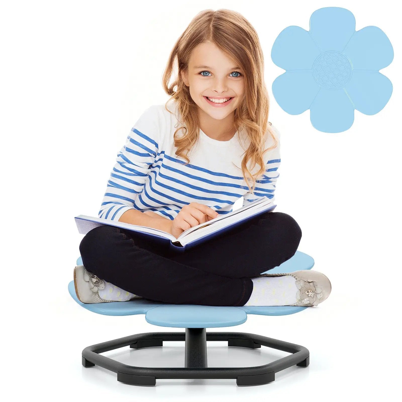 Kids Sensory Swivel Chair Elephant Petal 360° Spinning Chair by DirectDeals