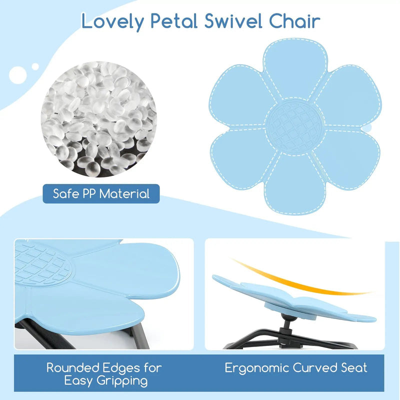 Kids Sensory Swivel Chair Elephant Petal 360° Spinning Chair by DirectDeals