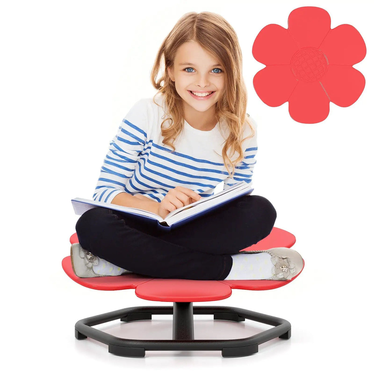 Kids Sensory Swivel Chair Elephant Petal 360° Spinning Chair by DirectDeals