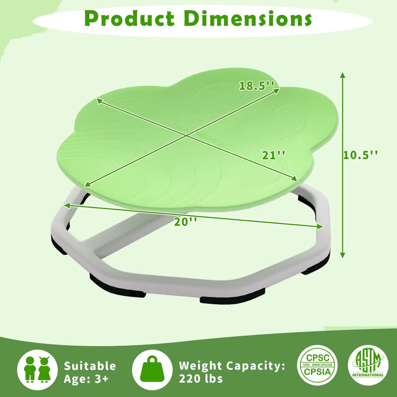 Kids Sensory Swivel Chair Cat Claw 360¬∞ Spinning Chair with Non-Slip Metal Base by DirectDeals