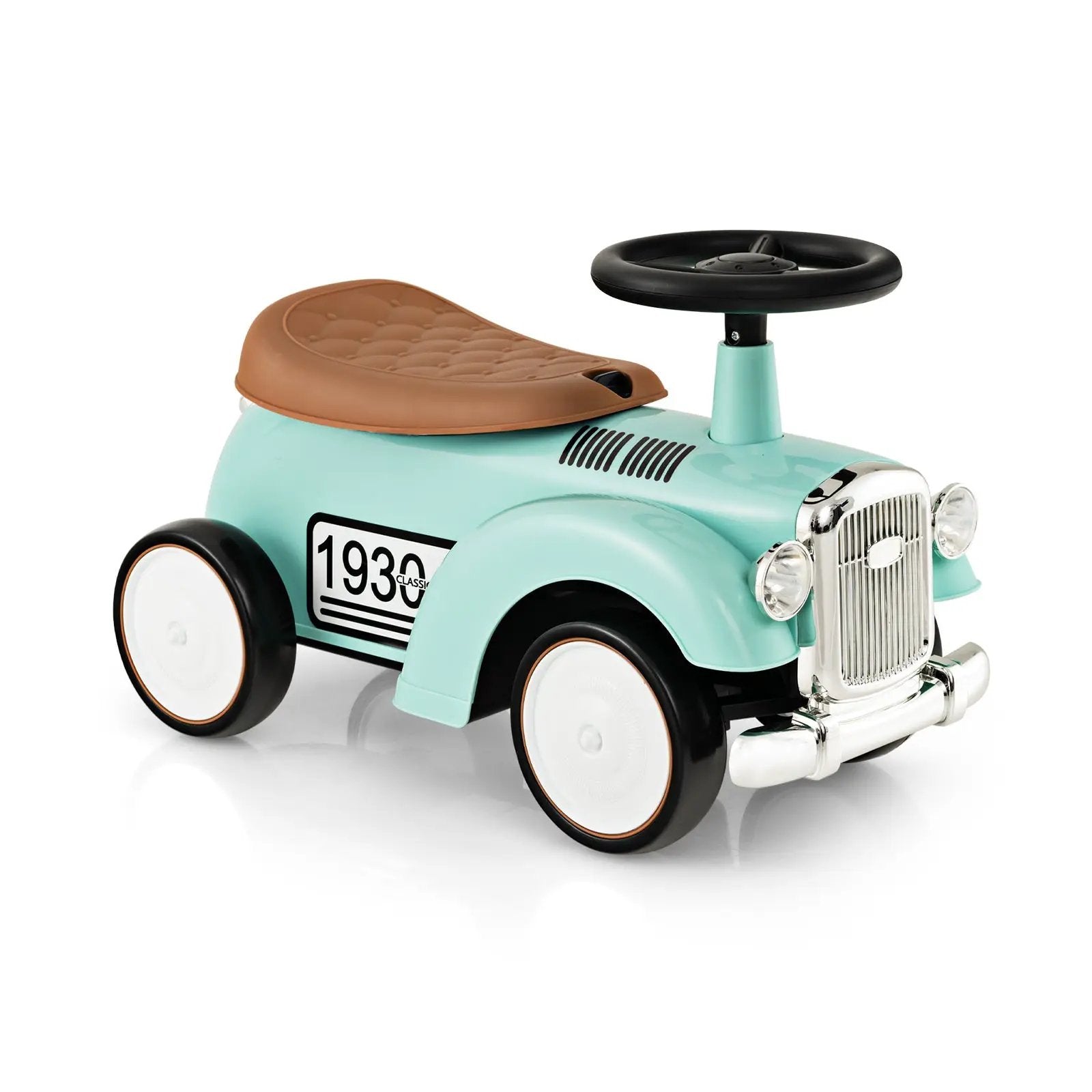 Kids Sit to Stand Vehicle with Working Steering Wheel and Under Seat Storage by DirectDeals