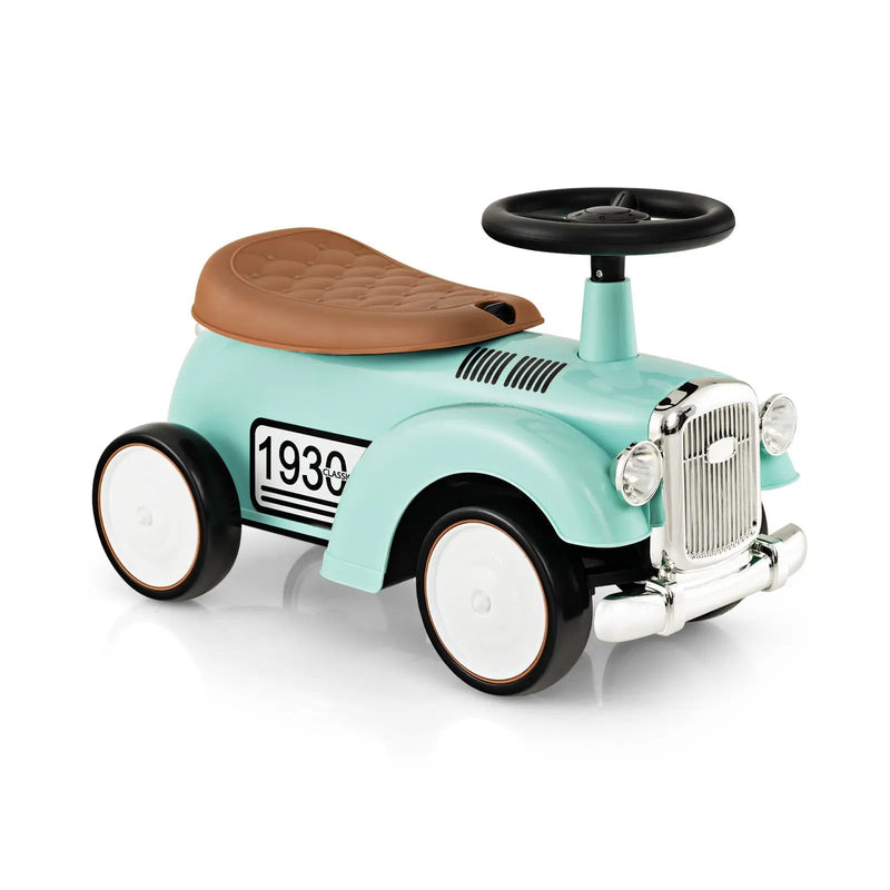 Kids Sit to Stand Vehicle with Working Steering Wheel and Under Seat Storage by DirectDeals