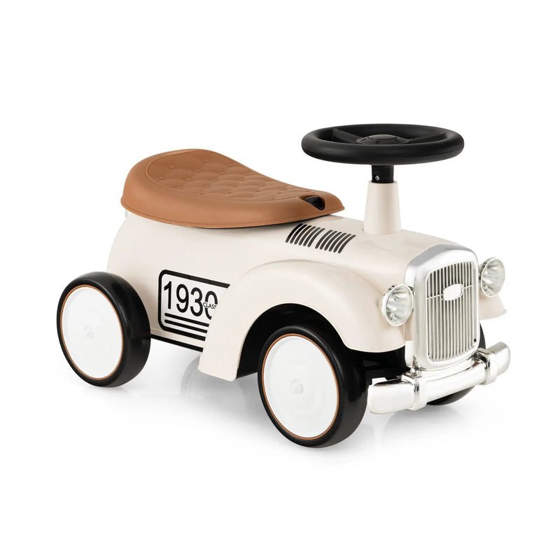 Kids Sit to Stand Vehicle with Working Steering Wheel and Under Seat Storage by DirectDeals