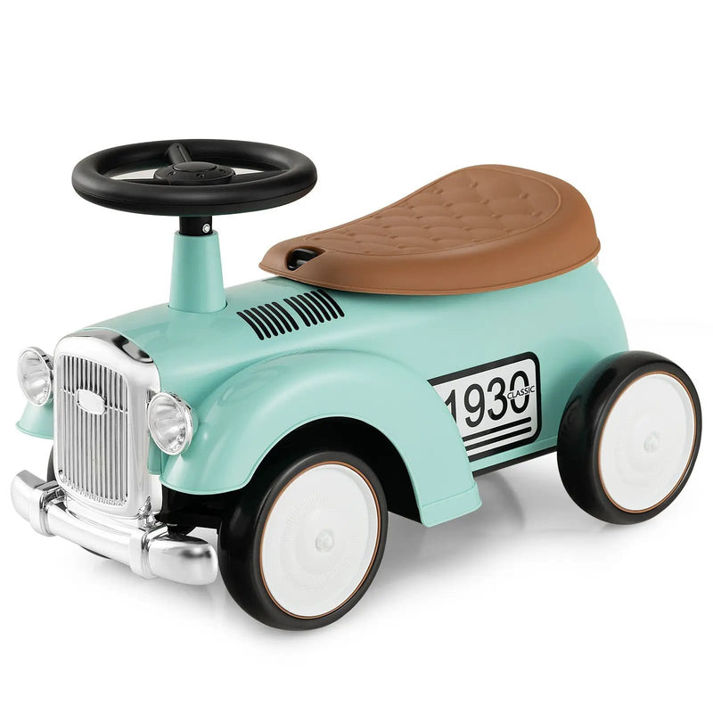 Kids Sit to Stand Vehicle with Working Steering Wheel and Under Seat Storage by DirectDeals