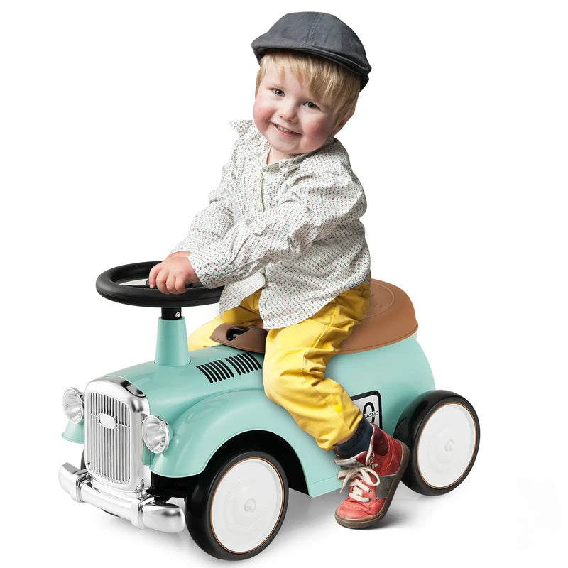 Kids Sit to Stand Vehicle with Working Steering Wheel and Under Seat Storage by DirectDeals