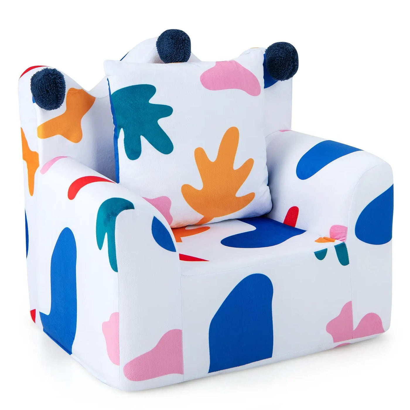 High-density Padding Kids Sofa with Armrest and Extra Pilow by DirectDeals