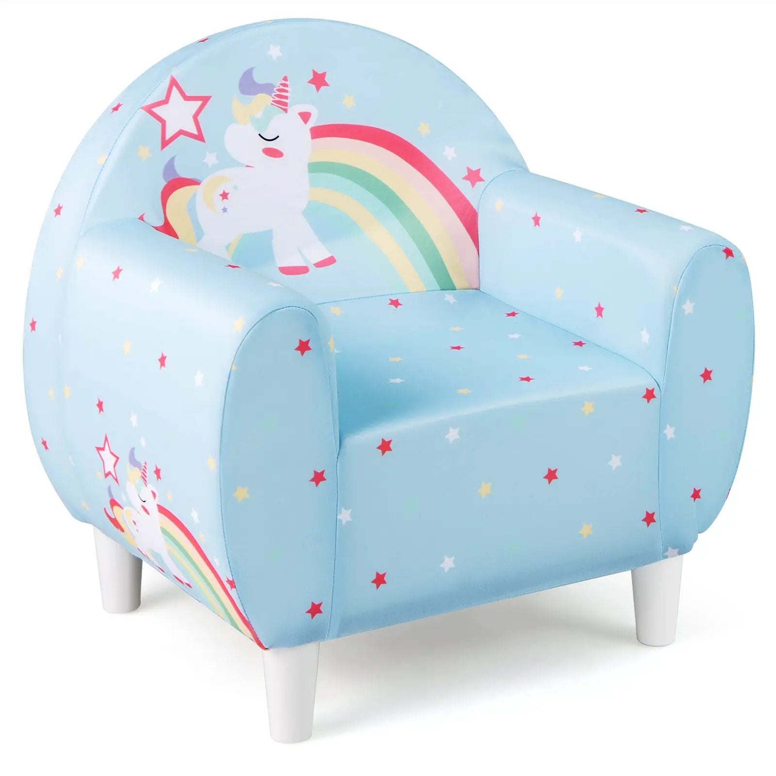 Kids Sofa with Breathable Spandex Fabric and High-density Sponge Filling for Boys and Girls by DirectDeals