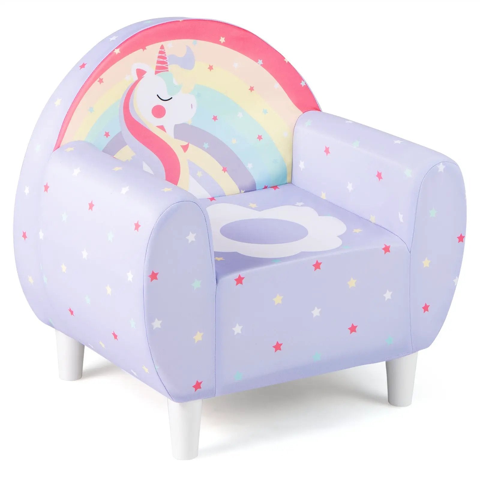 Kids Sofa with Breathable Spandex Fabric and High-density Sponge Filling for Boys and Girls by DirectDeals