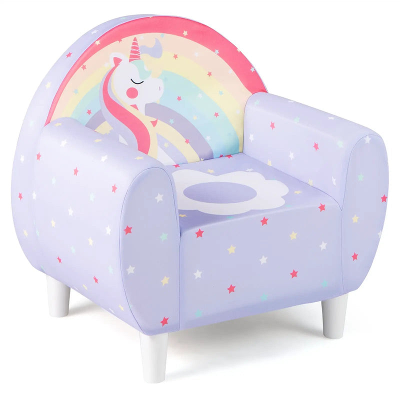 Kids Sofa with Breathable Spandex Fabric and High-density Sponge Filling for Boys and Girls by DirectDeals