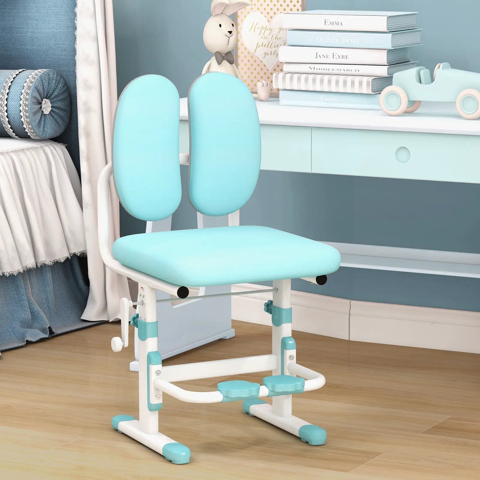 Ergonomic Height-adjustable Kids Study Chair with Double Back Support by DirectDeals