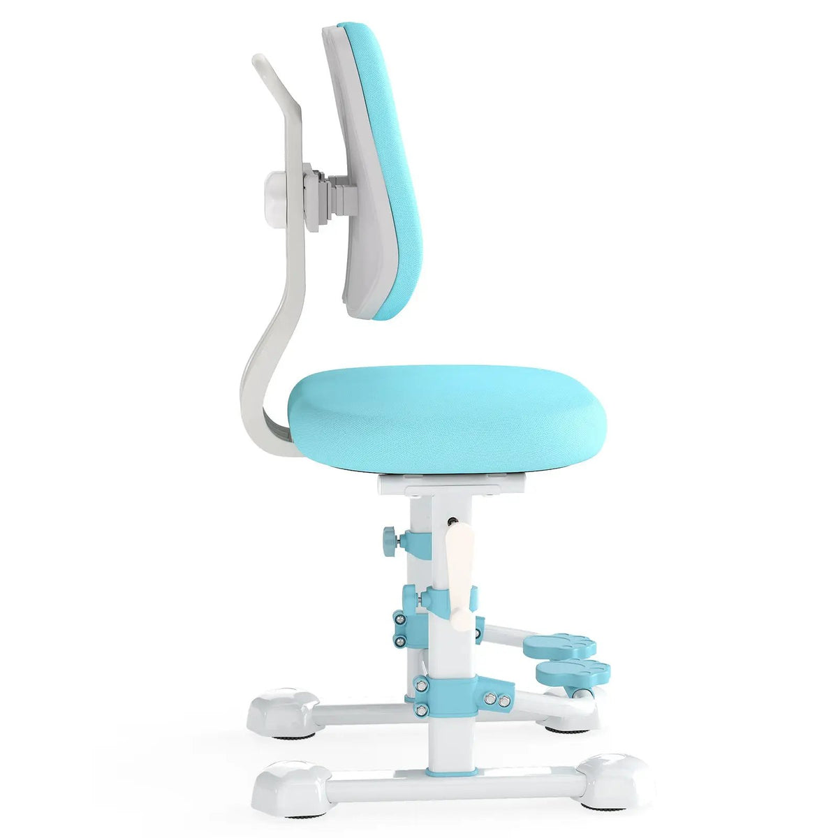 Kids Study Chair with Adjustable Double Backrest and Footrest by DirectDeals