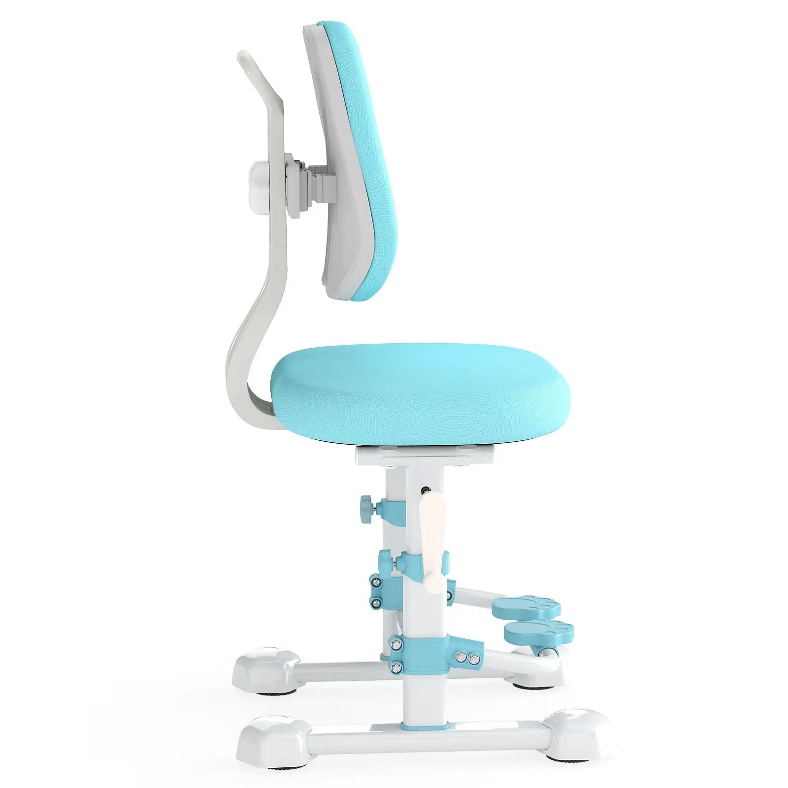 Kids Study Chair with Adjustable Double Backrest and Footrest by DirectDeals