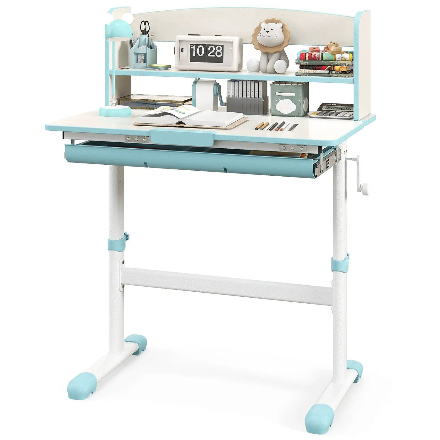 Height Adjustable Kids Study Desk with Tilt Desktop by DirectDeals