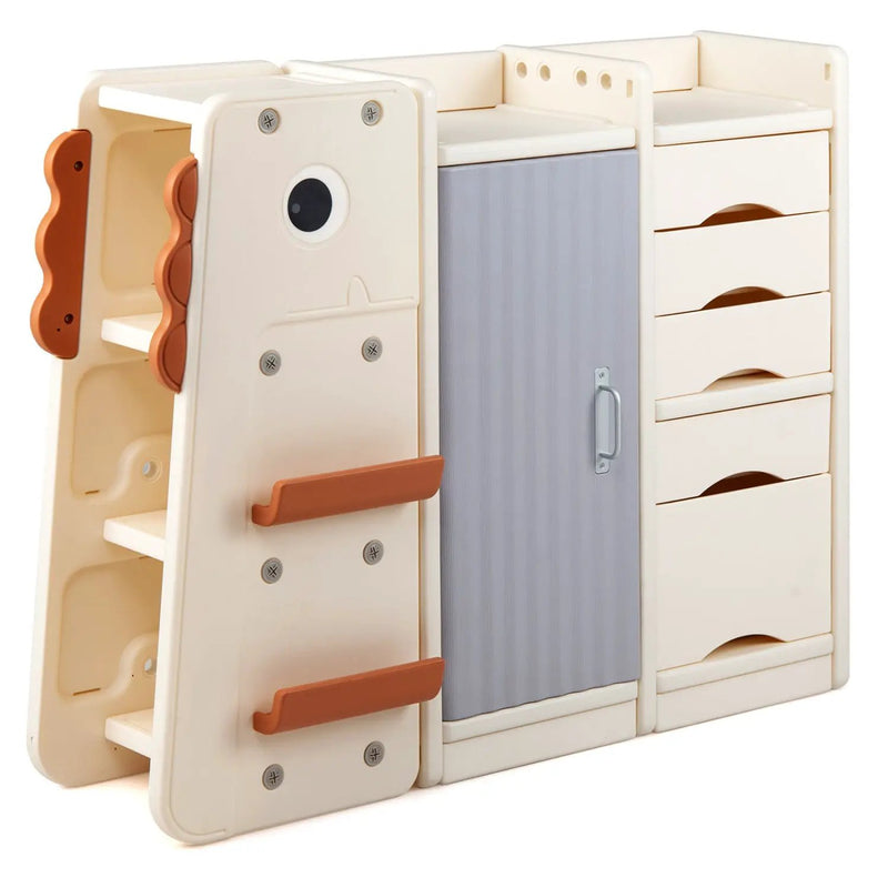 Kids Toy Storage Organizer with 5 Removable Bins for Playroom by DirectDeals