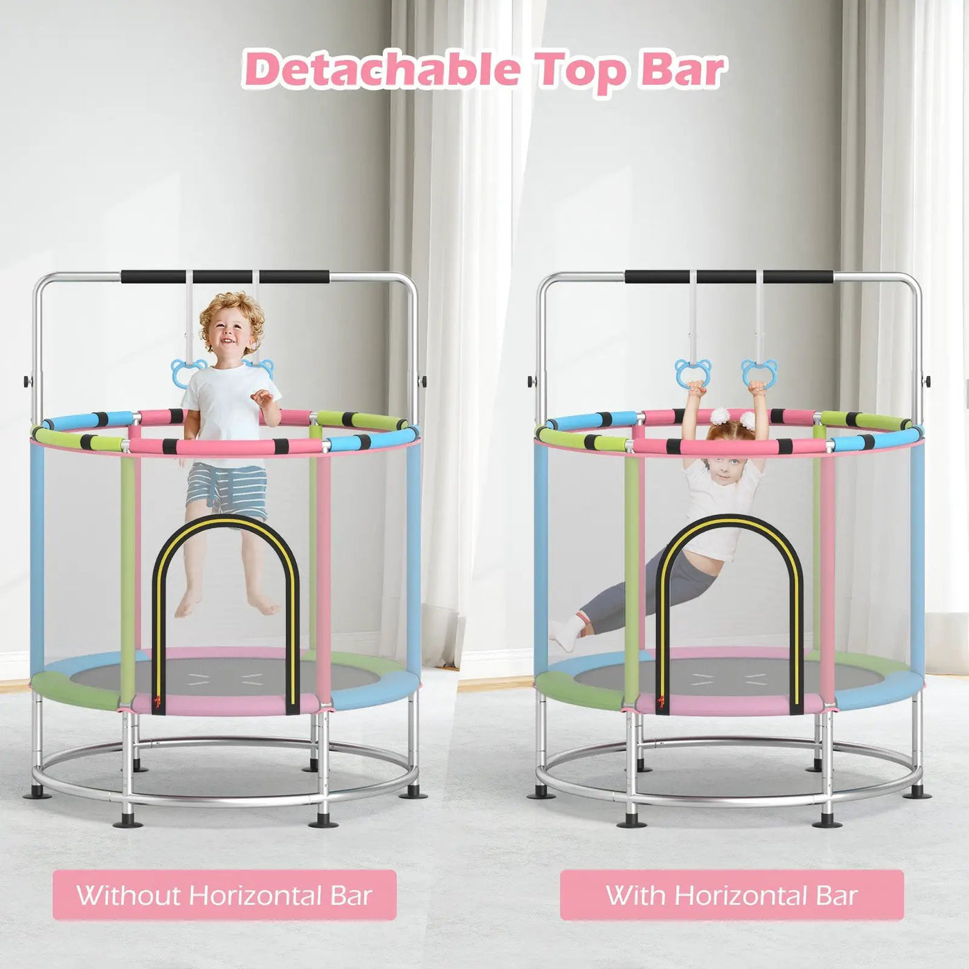 55" Kids Trampoline Gift for for 3-6 Years Old Boys and Girls by DirectDeals