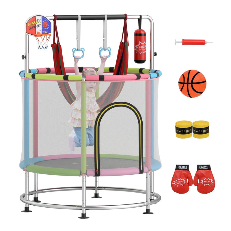 55" Kids Trampoline Gift for for 3-6 Years Old Boys and Girls by DirectDeals