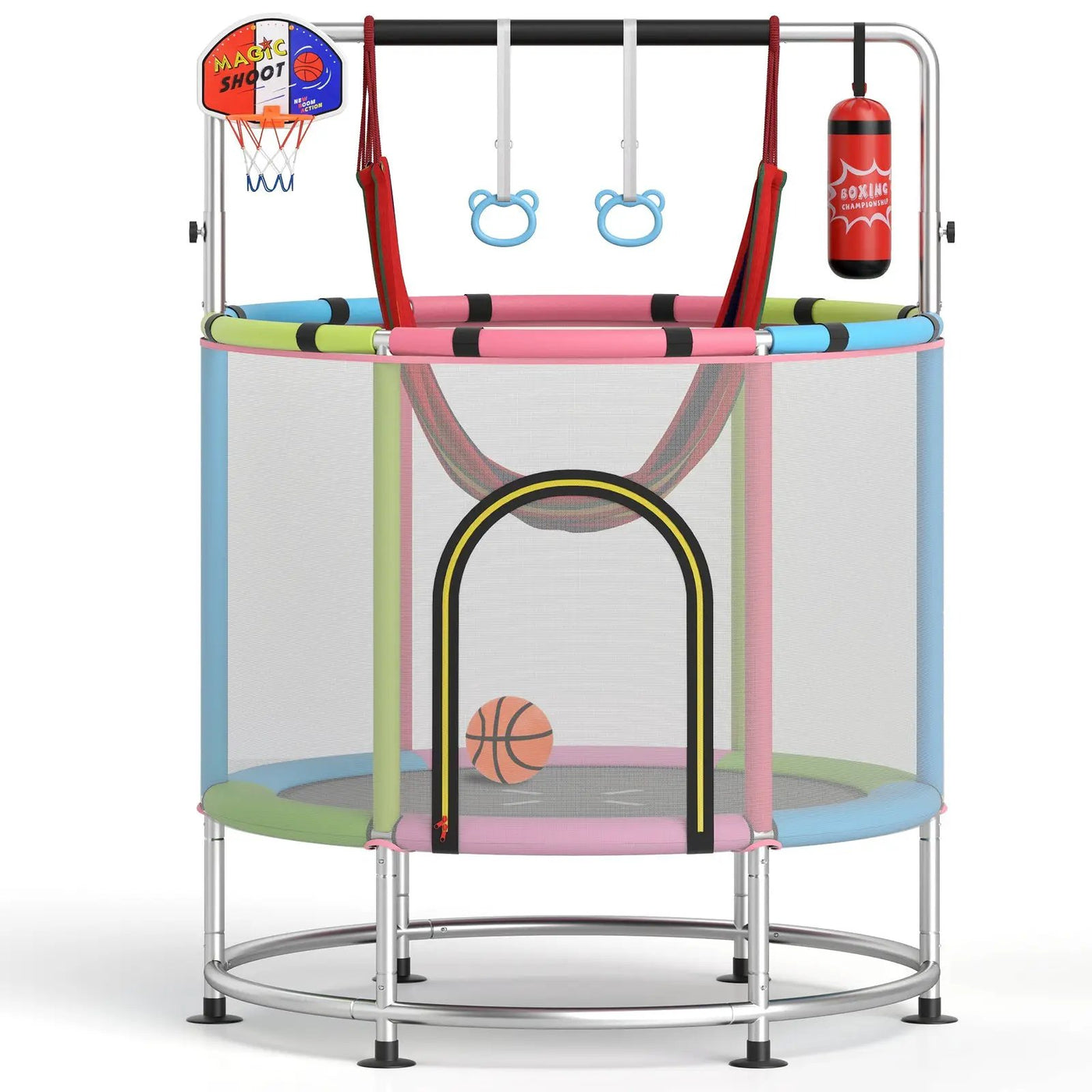 55" Kids Trampoline Gift for for 3-6 Years Old Boys and Girls by DirectDeals