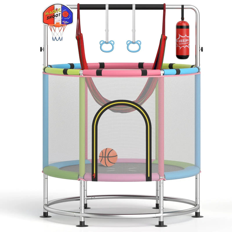 55" Kids Trampoline Gift for for 3-6 Years Old Boys and Girls by DirectDeals