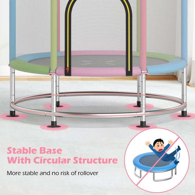 55" Kids Trampoline Gift for for 3-6 Years Old Boys and Girls by DirectDeals