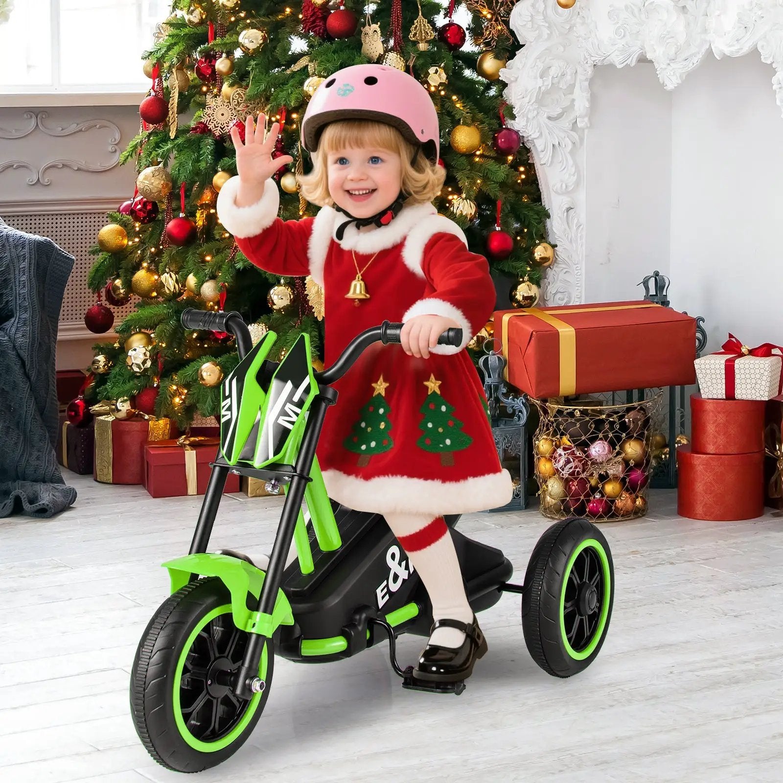 Kids Tricycle 3-Wheel Toddler Bike with Foot Pedals Forward Backward by DirectDeals