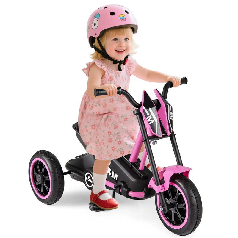 Kids Tricycle 3-Wheel Toddler Bike with Foot Pedals Forward Backward by DirectDeals