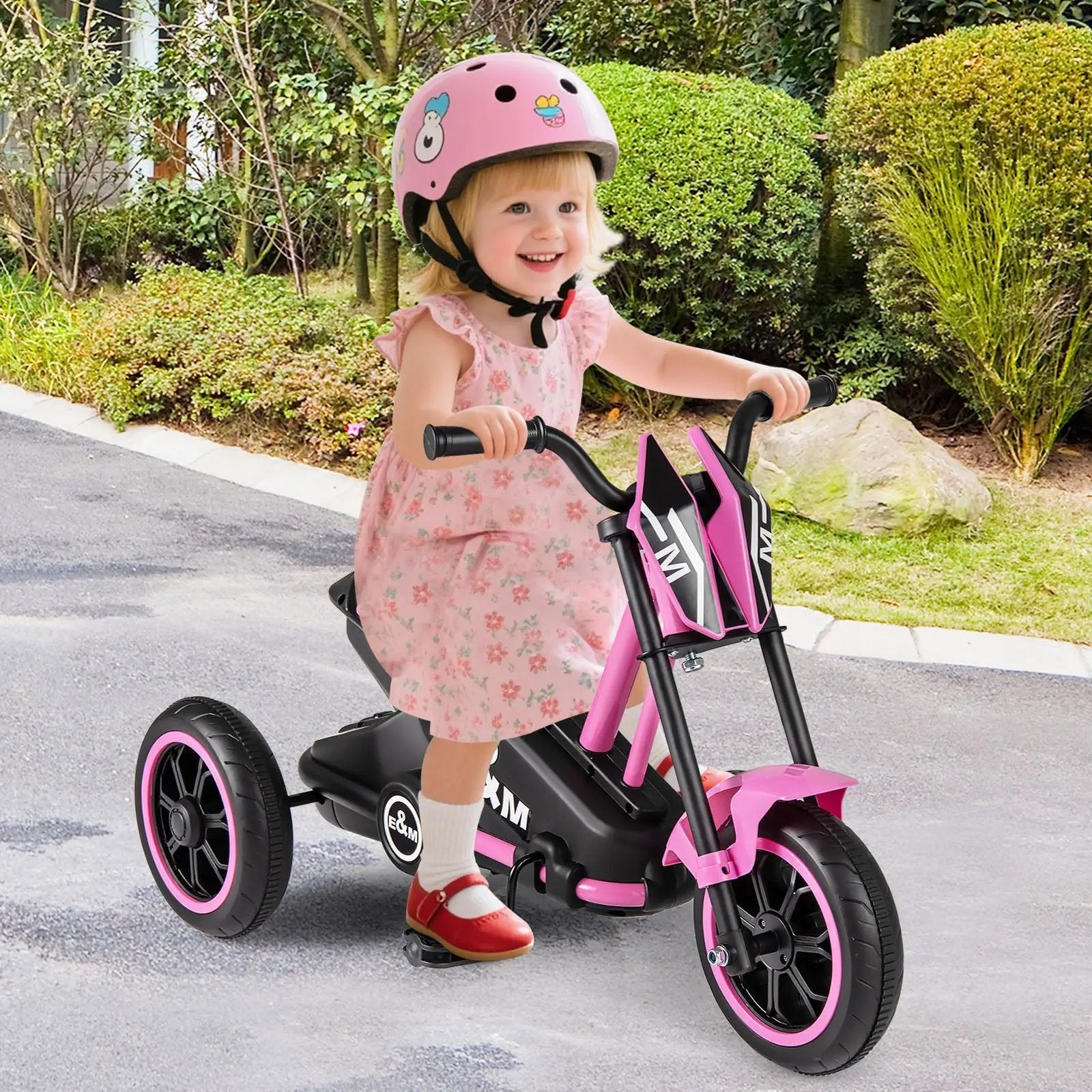 Kids Tricycle 3-Wheel Toddler Bike with Foot Pedals Forward Backward by DirectDeals
