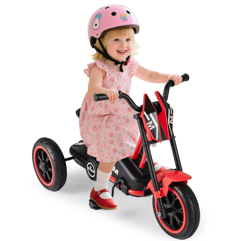Kids Tricycle 3-Wheel Toddler Bike with Foot Pedals Forward Backward by DirectDeals