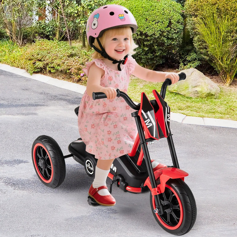 Kids Tricycle 3-Wheel Toddler Bike with Foot Pedals Forward Backward by DirectDeals
