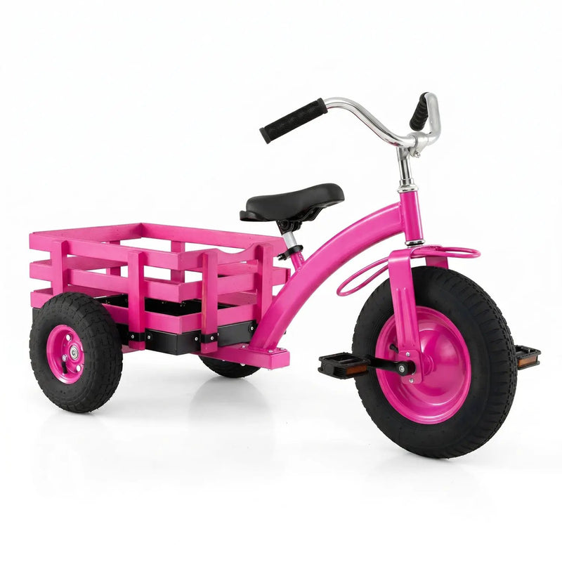 Kids Tricycle with 15-Inch Inflatable Rubber Tires by DirectDeals