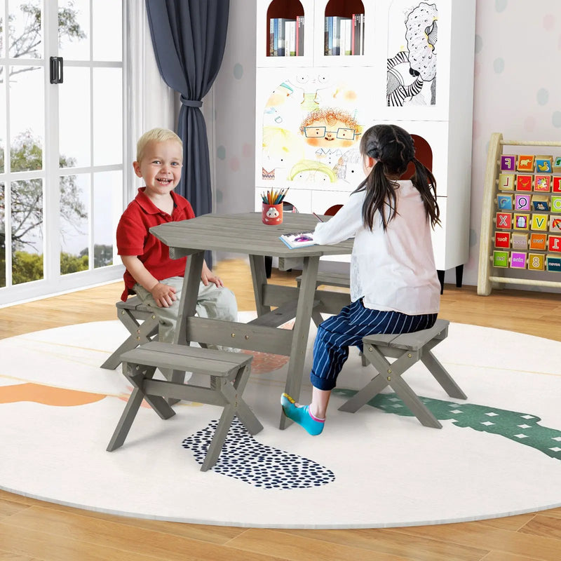 Kids Wooden Table Set for Children Aged 3+ Years by DirectDeals