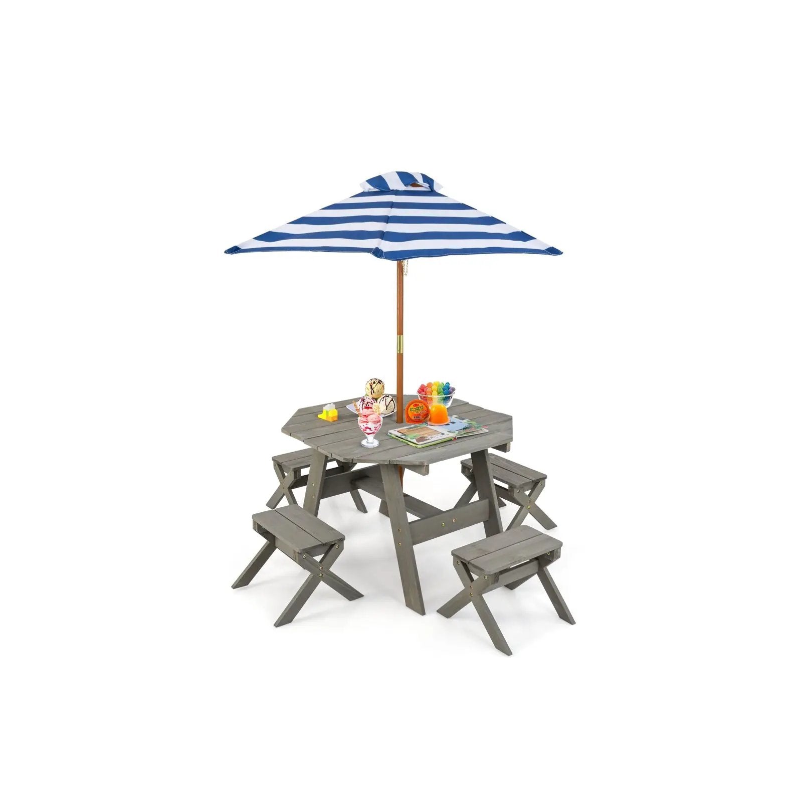 Kids Wooden Table Set for Children Aged 3+ Years by DirectDeals