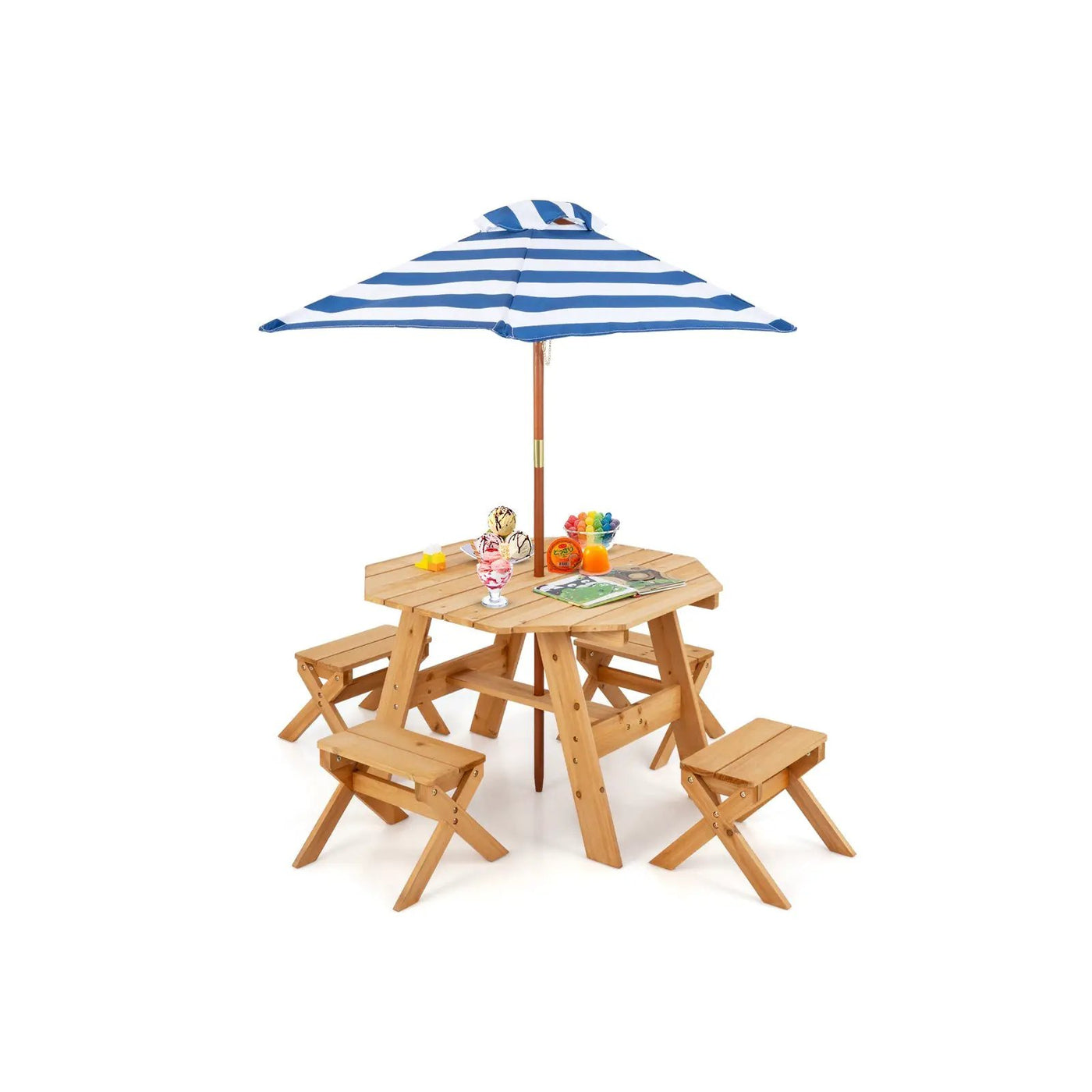 Kids Wooden Table Set for Children Aged 3+ Years by DirectDeals