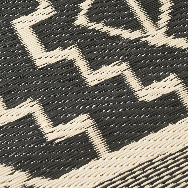 Kilimanjaro - Black Outdoor Rug for Patio FINAL SALE by Fab Habitat