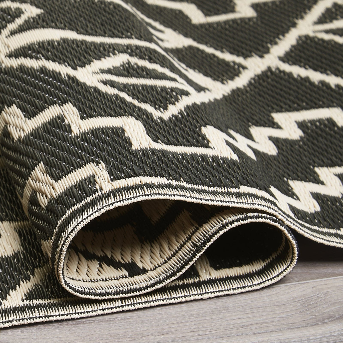 Kilimanjaro - Black Outdoor Rug for Patio FINAL SALE, photo 10 of 15