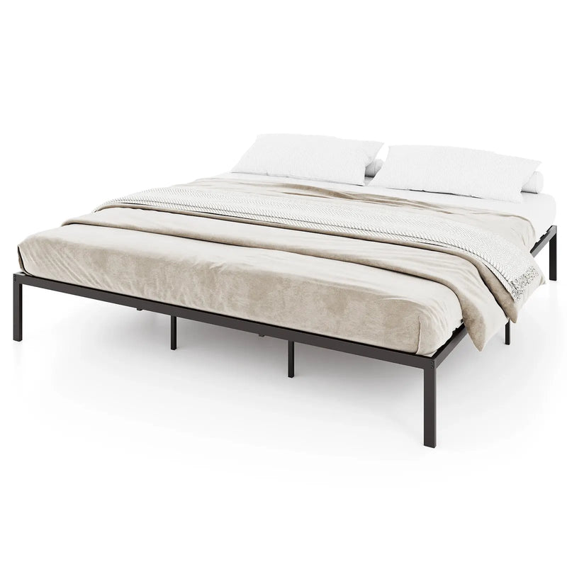 Full/Queen/King Size Metal Bed Frame Heavy Duty Support Slats Mattress Foundation by DirectDeals