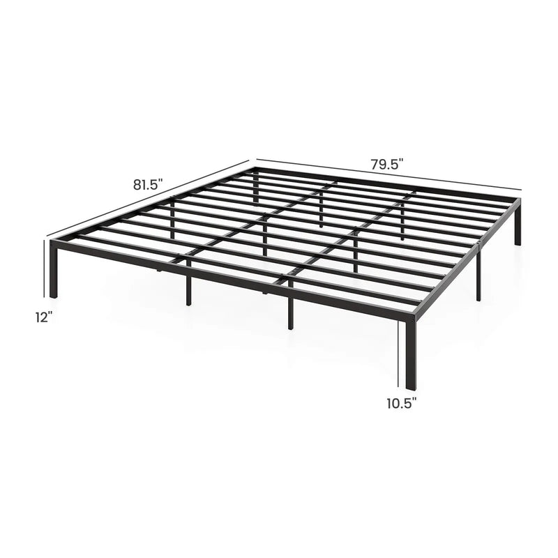 Full/Queen/King Size Metal Bed Frame Heavy Duty Support Slats Mattress Foundation by DirectDeals