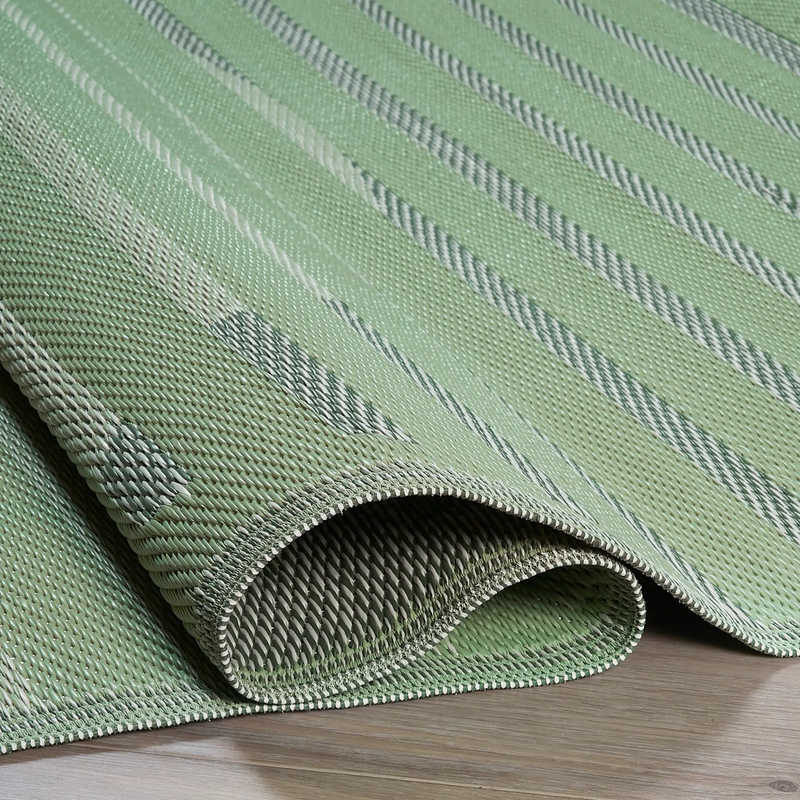 Kyoto - Green Outdoor Rug for Patio by Fab Habitat