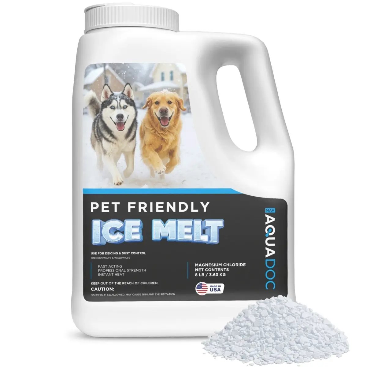 AquaDoc Pet Safe Ice Melt (Magnesium Chloride) by AquaDoc
