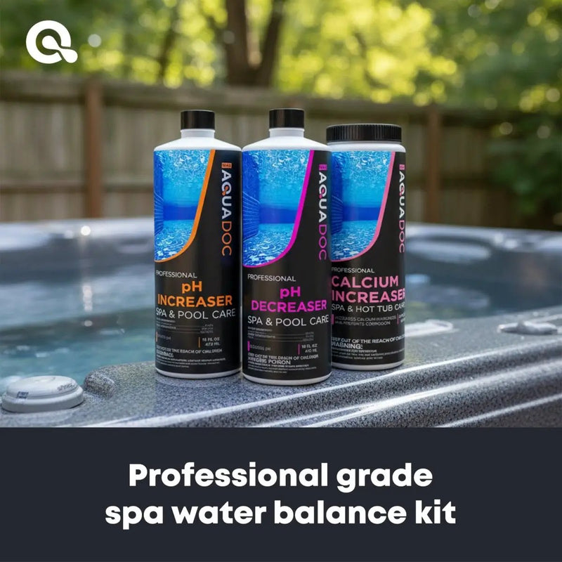 Spa Balancer Kit - pH Increaser + pH Decreaser + Calcium Increaser by AquaDoc