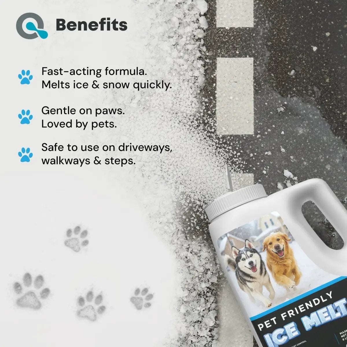 AquaDoc Pet Safe Ice Melt (Magnesium Chloride) by AquaDoc
