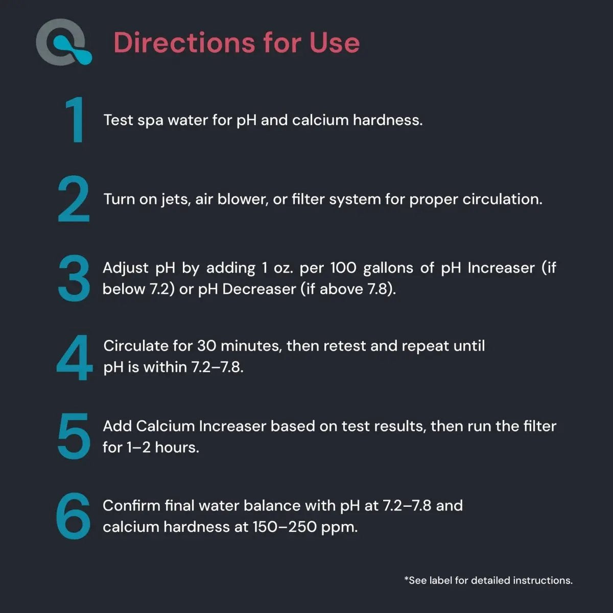 Spa Balancer Kit - pH Increaser + pH Decreaser + Calcium Increaser by AquaDoc