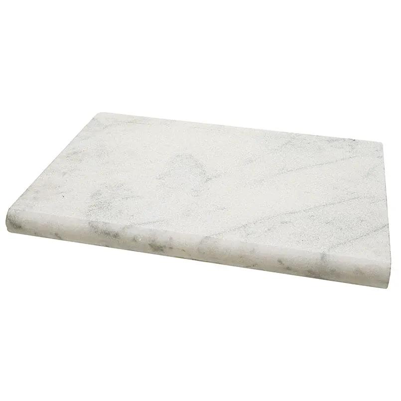 Sierra White Pavers Sandblasted Marble Pool Copings 12x24 by MSI Surfaces