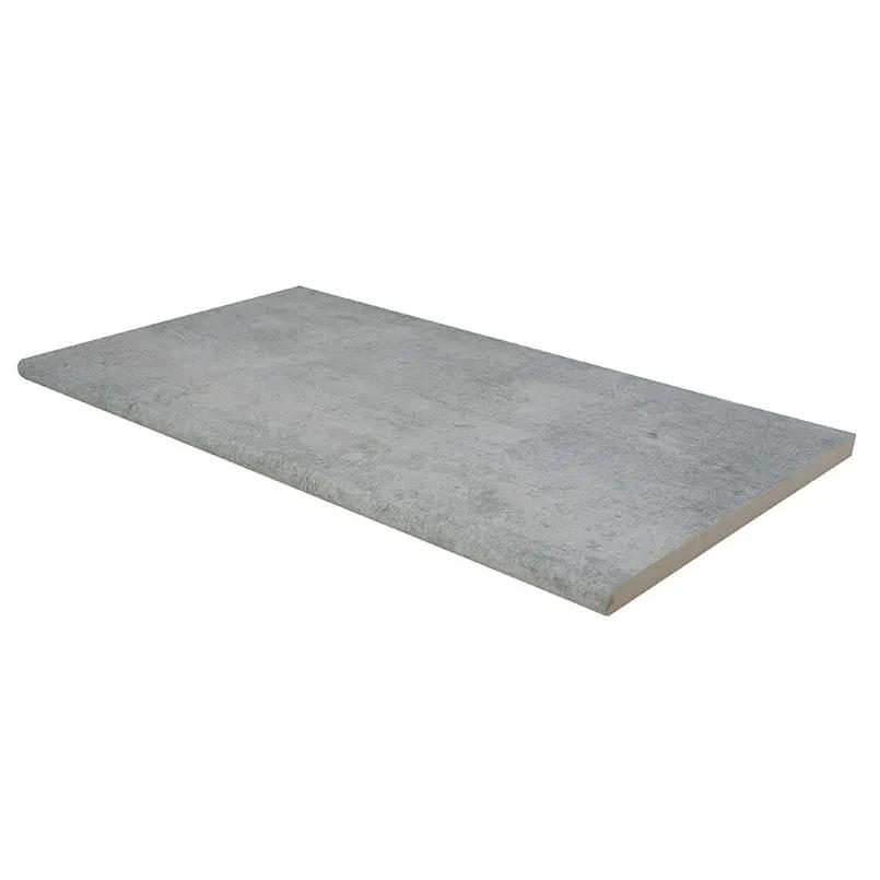 Beton Grey Matte Concrete Look Porcelain Pool Copings 13x24 close up